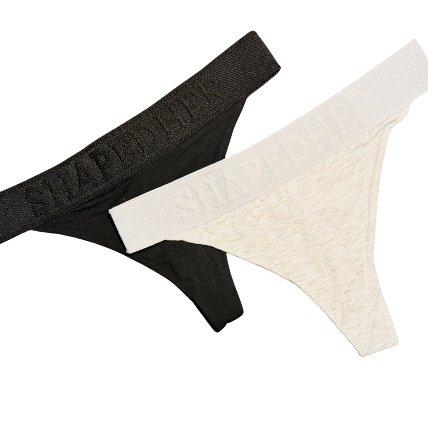 Triangle Thong Black & Grey