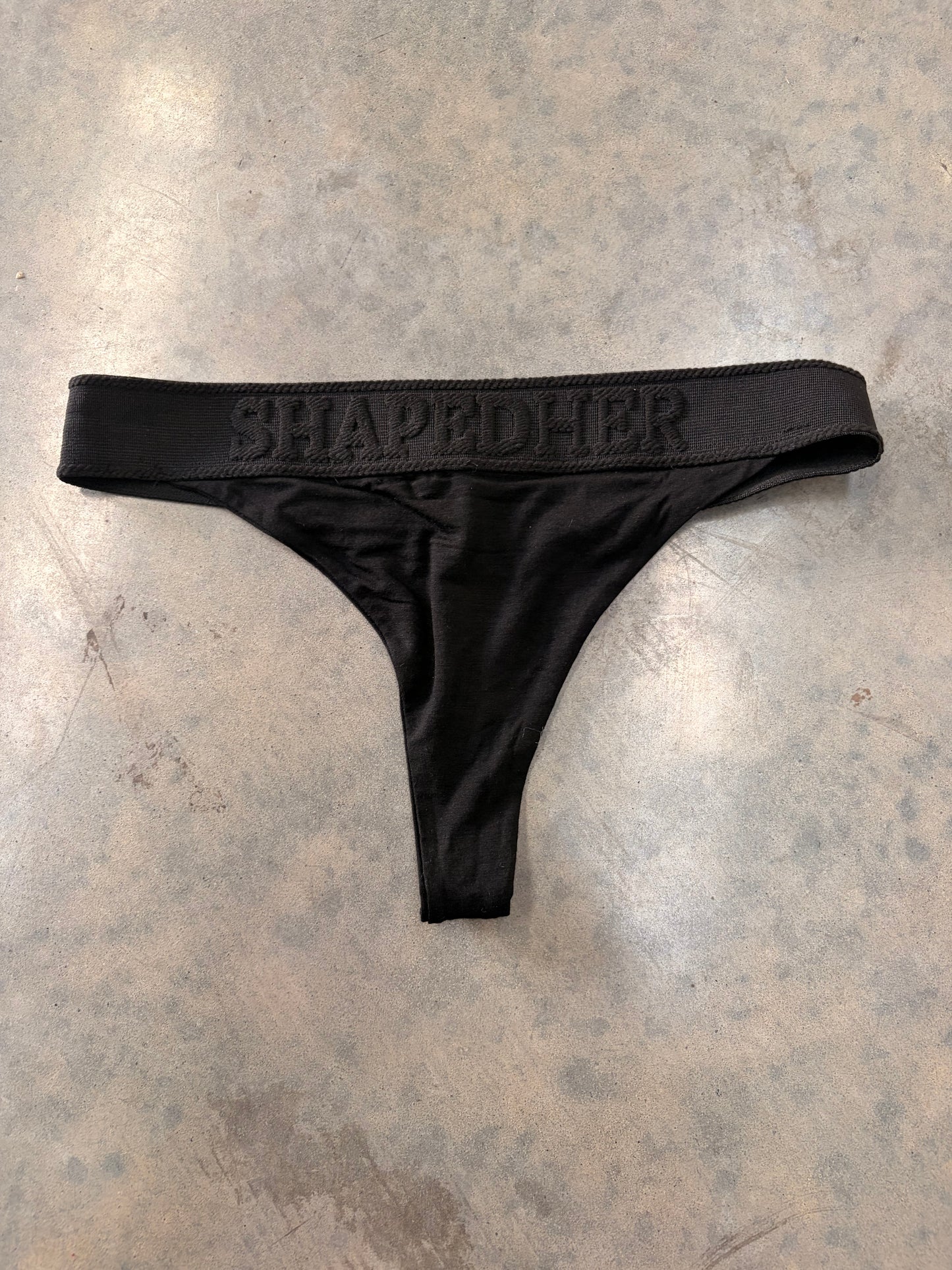 Seamless triangle thong