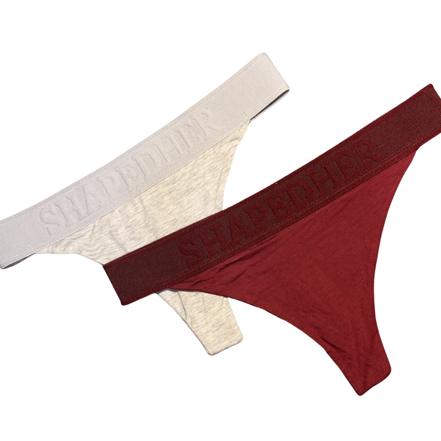 Triangle Thong Grey & Maroon
